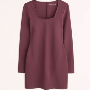 Abercrombie & Fitch Plum Long Sleeve Dress